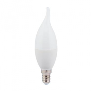 Лампа светодиодная E14 свеча на ветру LED 7,0W 220V 6000K (композит) 130x37 Ecola candle