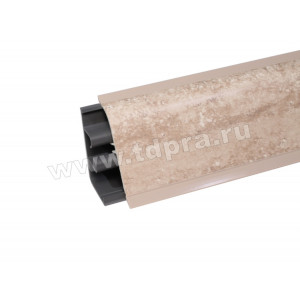 Плинтус для столешницы АР850 Слоновая кость/Траверти 37*24*3000 (1225/1249