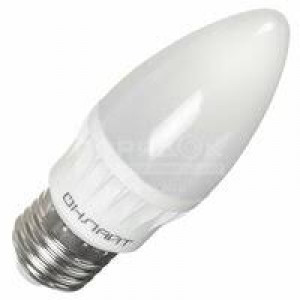 Лампа светодиодная E27 свеча LED 6,0W 220V 6500K 106x37 ОLL-C37-6-230-6,5K-E27-FR