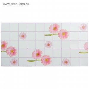 Панель Мозаика Розовые герберы 960х480 мм