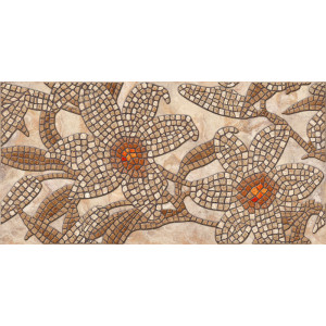Панель Мозаика Каменный цветок коричневый 960х480 мм