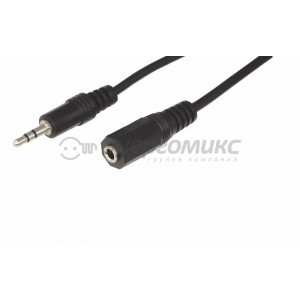 Аудио кабель удлинитель для наушников Jack3.5шт. - Jack3.5гн. 1.5 м, REXANT 17-4003