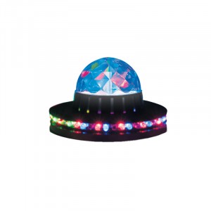 Светильник-проектор Volpe Disco ULI-Q305 d=13см, проекц. вертик.+горизонт., RGB 3,5W/220V черный