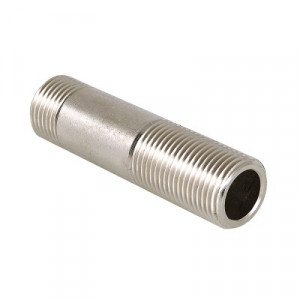 Сгон  1/2"х200 Нр-Нр никель