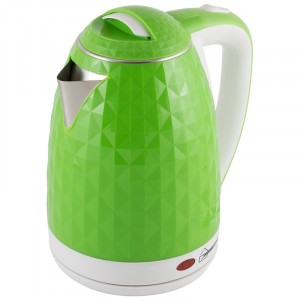 Чайник электрический HomeStar HS-1015 зелено-белый (диск, 1,8л) 1,5кВт
