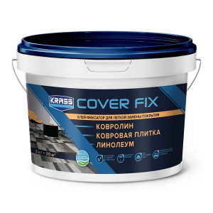 Клей фиксатор KRASS для гибких напольных покрытий водно-дисперсионный 3кг