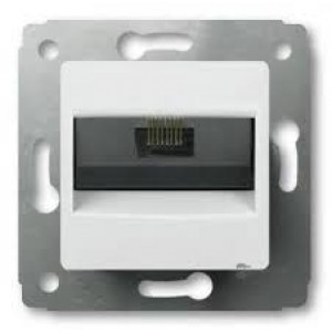Механизм розетки  СП  Cariva RJ 45 белая LEG 773641