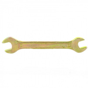 Ключ рожковый  10*11мм желтый цинк