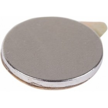 Магнит неодимовый  диск 10х 1 мм с клеем