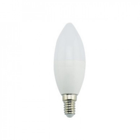 Лампа светодиодная E14 свеча LED 6,0W 220V 4000K (композит) 101x37 Ecola candle