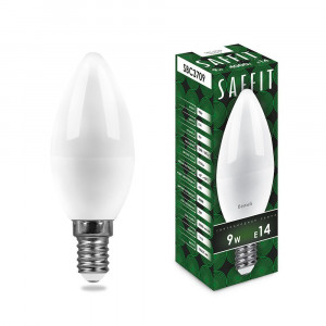 Лампа светодиодная E14 свеча LED 9,0W 220V 4000K SBC3709