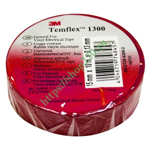 Изолента 15*10  Temflex 1300  Красная