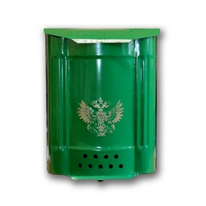 Ящик почтовый Триумф с замком зеленый 360*290*80
