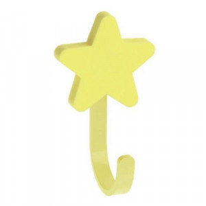 Крючок мебельный WM-STAR звезда, желтый