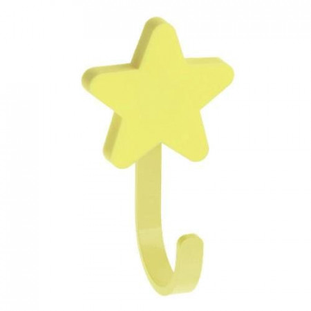 Крючок мебельный WM-STAR звезда, желтый