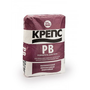 Ровнитель цементный Крепс РВ 25кг толщ 5-50мм 1,6кг/м2
