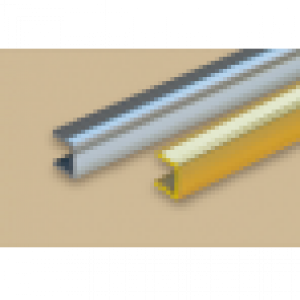 Профиль"П" (вставка) для плитки металлизированный 12х10мм 2,7м "Идеал" 092/Золото