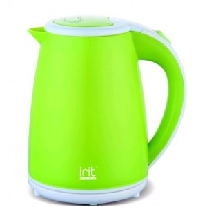 Чайник* элетрический  IRIT IR-1221 диск 1,8 л 1,5 кВт нерж. сталь в пластике зеленый