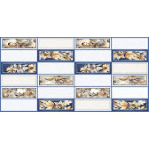 Панель Мозаика Цветы акварель 960х480 мм