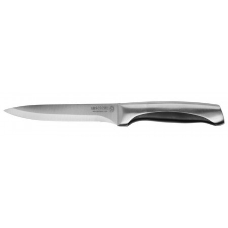 Нож универсальный, рукоятка с металлическими вставками, лезвие из нержавеющей стали, 125мм