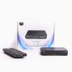 Антенна TV-тюнер (ресивер) Эфир-555,DVB-T2,Full HD,RCA,USB,HDMI,дисп,пласт.корп,3RCA-3RCA в комп