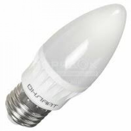 Лампа светодиодная E27 свеча LED 8,0W 220V 6500K 106x37 ОLL-C37-8-230-6,5K-E27-FR
