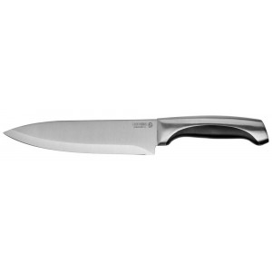 Нож шеф-повара, рукоятка с металлическими вставками, лезвие из нержавеющей стали, 200мм