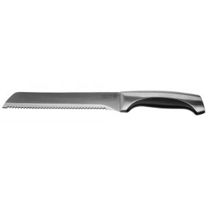 Нож хлебный, рукоятка с металлическими вставками, лезвие из нержавеющей стали, 200мм