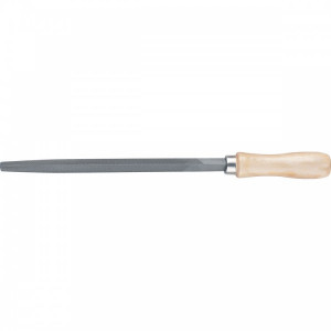 Напильник  трехгранный  300 мм , деревянная ручка/СИБРТЕХ