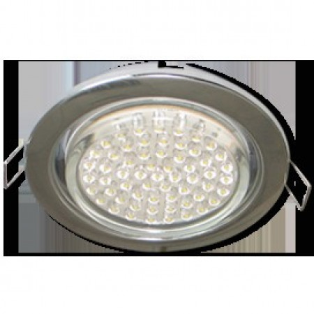 Встраиваемый потолочный светильник Ecola GX53 H4 Downlight without reflector_chrome 38x106